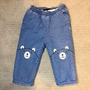 Gap Baby Sherpa Lined Denim Jean Pants 12-18 months